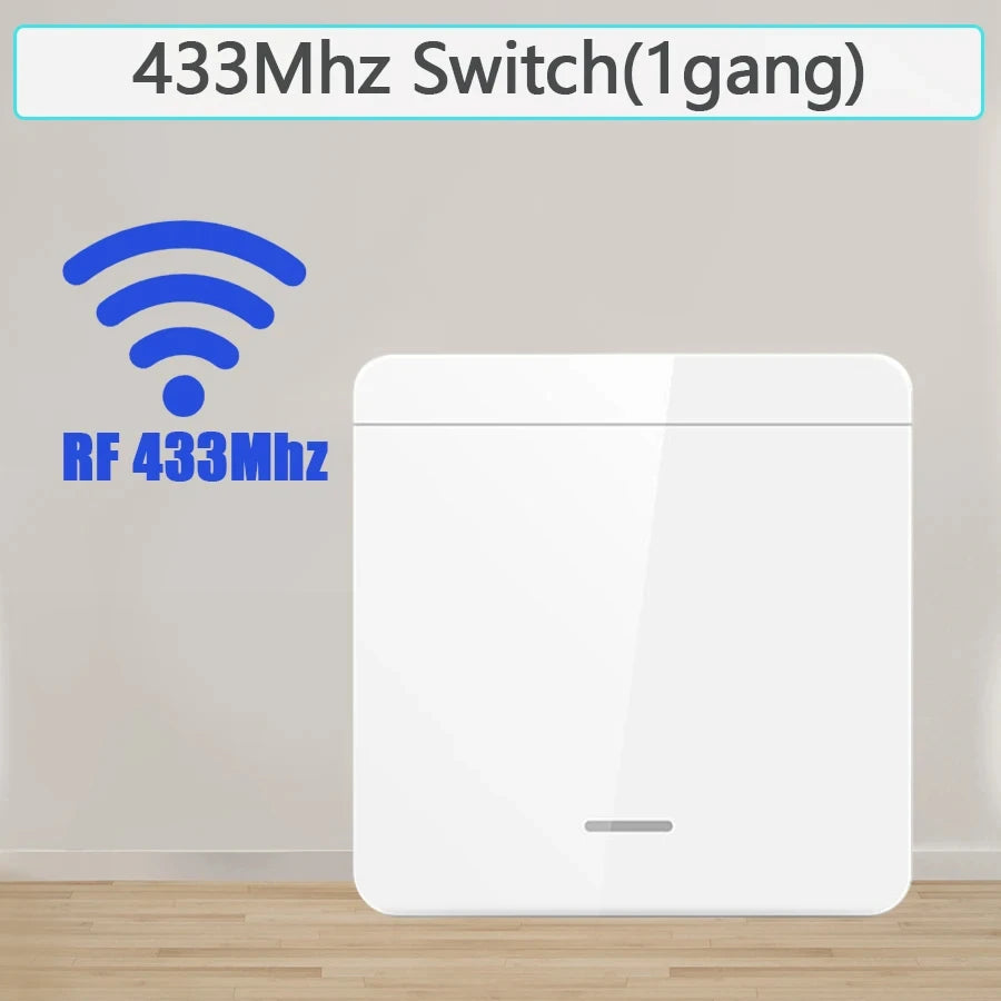 Wireless Light Wall Switch RF 433Mhz Remote Control 1/2/3Gang Interruptor Smart Lighting Switch for Lamp LED 10A 110V 220V