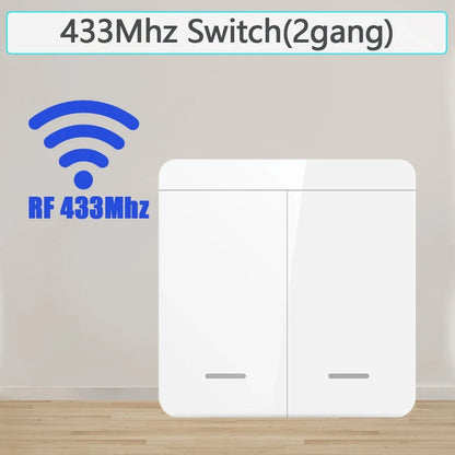 Wireless Light Wall Switch RF 433Mhz Remote Control 1/2/3Gang Interruptor Smart Lighting Switch for Lamp LED 10A 110V 220V